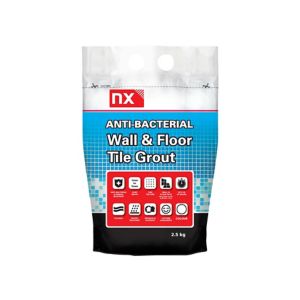 Image of NX Anti-bacterial Ready mixed White Floor & wall Tile Grout 2.5kg