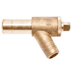 Image of PolyPlumb Push-fit Type A Drain cock (Dia)15mm