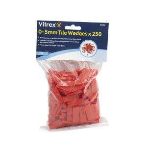 Image of Vitrex WD250 Plastic 5mm Tile wedges Pack of 250