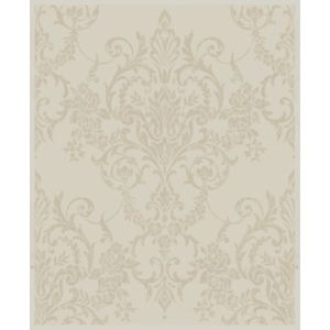 Image of Boutique Victorian Champagne Damask Metallic effect Embossed Wallpaper