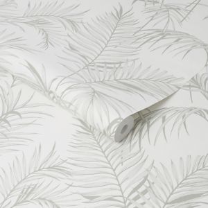 Image of Graham & Brown Superfresco Green Palm Textured Wallpaper