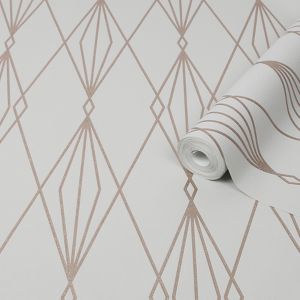 Image of Graham & Brown Superfresco Easy Grey Ajuga Metallic effect Textured Wallpaper