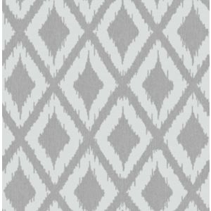Image of Graham & Brown Superfresco Grey Kasuri geometric Textured Wallpaper