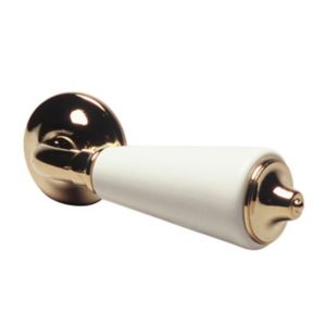 Image of Euroflo Gold effect Metal cistern lever