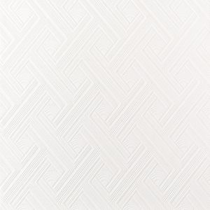 Image of Graham & Brown Superfresco White Diagonal fan Textured Wallpaper