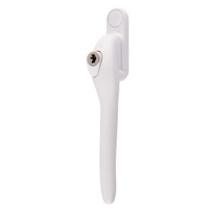 Image of Yale White Aluminium Right-handed Window handle (L)167mm