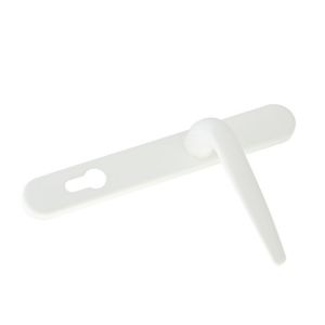 Image of Yale Essentials White Zinc alloy Lever Door handle (L)32mm Pair
