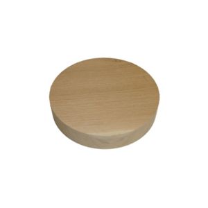 Image of Smooth Oak Furniture board (Dia)250mm (T)50mm