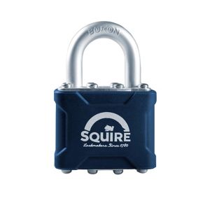 Image of Squire Laminated Steel Cylinder Open shackle Padlock (W)38mm