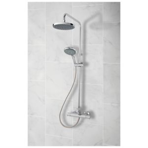 Image of Triton Benito Rear fed Chrome effect Thermostat control Bar diverter mixer shower
