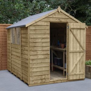 Image of Forest Garden 8x6 Apex Overlap Timber Shed