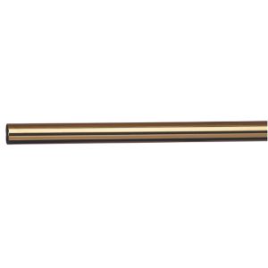 Image of Colorail Brass effect Steel Round Tube (L)1.22m (Dia)19mm