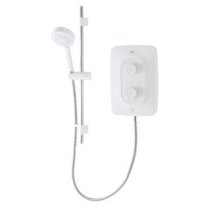 Image of Mira Shore White Chrome effect Electric Shower 9.5kW