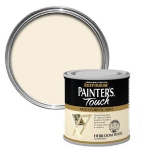 Image of Rust-Oleum Painter's touch Heirloom white Gloss Multi-surface paint 0.25L