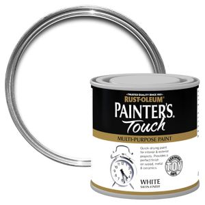 Image of Rust-Oleum Painter's touch White Satin Multi-surface paint 0.25L