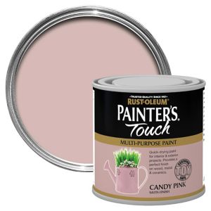Image of Rust-Oleum Painter's touch Candy pink Gloss Multi-surface paint 0.25L