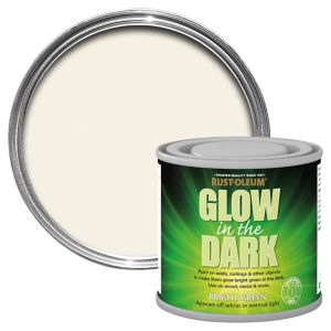 Image of Rust-Oleum White Matt Multi-surface Glow in the dark paint 125ml
