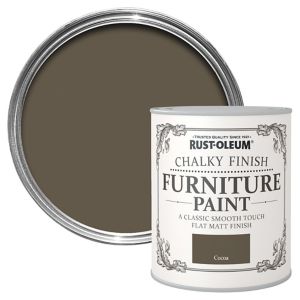Image of Rust-Oleum Cocoa Chalky effect Matt Furniture paint 0.75L