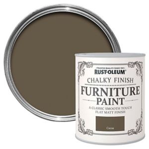 Image of Rust-Oleum Cocoa Chalky effect Matt Furniture paint 0.13L