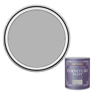 Image of Rust-Oleum Silver effect Furniture paint 0.13L