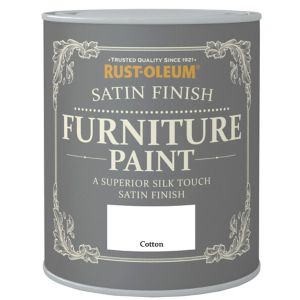 Image of Rust-Oleum Cotton Satin Furniture paint 0.13L
