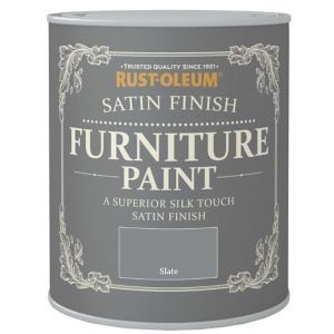 Image of Rust-Oleum Slate Satin Furniture paint 0.13L