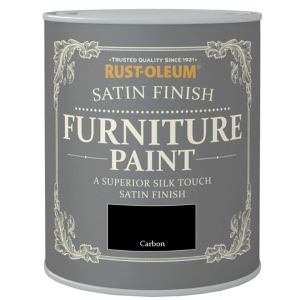 Image of Rust-Oleum Carbon Satin Furniture paint 0.13L