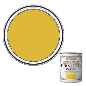 Image of Rust-Oleum Lemon jelly Flat matt Furniture paint 0.13L