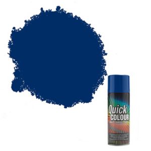 Image of Rust-Oleum Quick colour Blue Gloss Multi-surface Spray paint 400ml