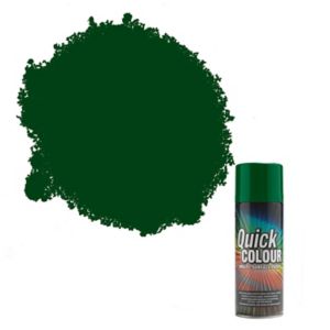 Image of Rust-Oleum Quick colour Green Gloss Multi-surface Spray paint 400ml