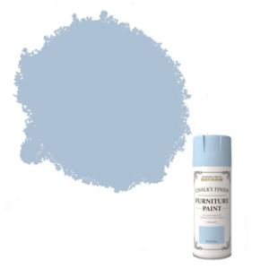 Image of Rust-Oleum Powder blue Matt Chalky effect Multi-surface Spray paint 400ml