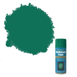 Image of Rust-Oleum Chalkboard Old school green Matt Multi-surface Spray paint 400ml