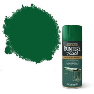 Image of Rust-Oleum Painter's touch Racing green Gloss Multi-surface Decorative spray paint 400ml