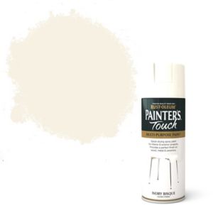 Image of Rust-Oleum Painter's touch Ivory bisque Gloss Multi-surface Decorative spray paint 400ml