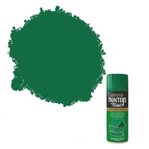 Image of Rust-Oleum Painter's touch Meadow green Gloss Multi-surface Decorative spray paint 400ml