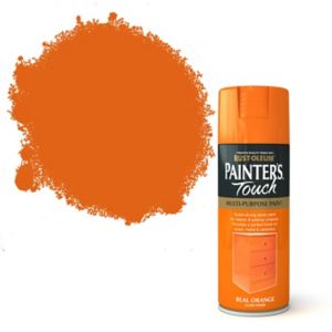 Image of Rust-Oleum Painter's touch Real orange Gloss Multi-surface Decorative spray paint 400ml