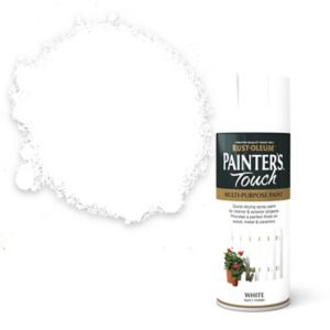 Image of Rust-Oleum Painter's touch White Matt Multi-surface Decorative spray paint 400ml