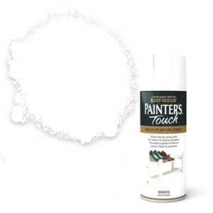 Image of Rust-Oleum Painter's touch White Satin Multi-surface Decorative spray paint 400ml