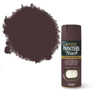 Image of Rust-Oleum Painter's touch Espresso Satin Multi-surface Decorative spray paint 400ml