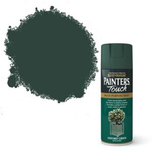 Image of Rust-Oleum Painter's touch Oxford green Satin Multi-surface Decorative spray paint 400ml