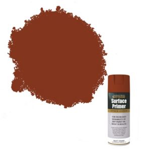 Image of Rust-Oleum Surface primer Red Matt Multi-surface Primer Spray paint 400ml