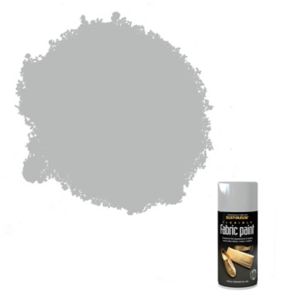 Image of Rust-Oleum Fabric Silver effect Multi-surface Spray paint 150ml