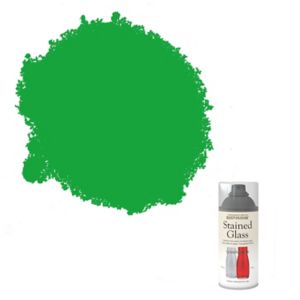 Image of Rust-Oleum Stained glass Green Satin Spray paint 150ml