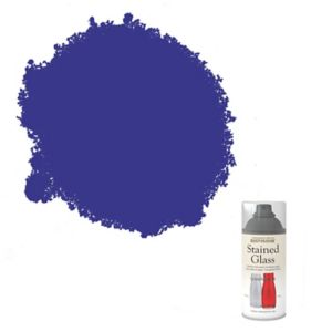 Image of Rust-Oleum Stained glass Blue Satin Spray paint 150ml