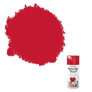 Image of Rust-Oleum Painter's touch Cherry red Gloss Multi-surface Decorative spray paint 150ml