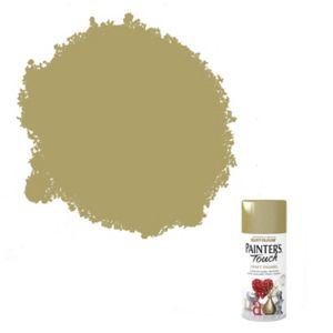 Image of Rust-Oleum Painter's touch Gold effect Multi-surface Decorative spray paint 150ml
