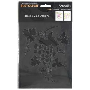 Image of Rust-Oleum Rose Paint stencil Pack of 2