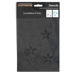 Image of Rust-Oleum Snowflake Paint stencil Pack of 2