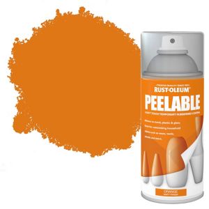 Image of Rust-Oleum Peelable Orange Matt Spray paint 150ml