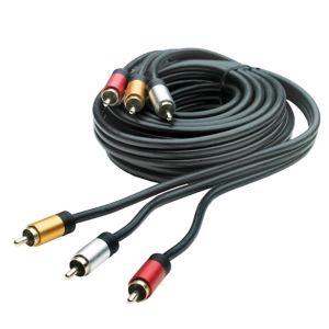 Image of Smartwares 3 Phone to 3 Phono black RCA connector